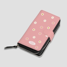 [TryCozy] 스마일데이지 패턴 사피아노 지퍼 월렛케이스