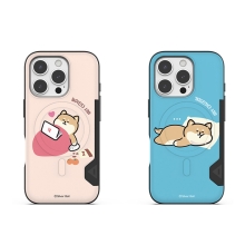 [Silver Bell]실버벨 귀염뽀짝 시바의하루 투카드 맥세이프 범퍼케이스