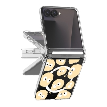 [TryCozy] 몽몽 와글와글 Z플립시리즈 오토 힌지 마그네틱 클리어 하드케이스(맥세이프 호환)