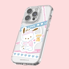 [Sanrio]산리오 캐릭터즈 LOVE 라인 클리어 렌즈가드 마그네틱 케이스(맥세이프 호환)