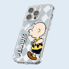 [PEANUTS]스누피 프렌즈 런 패턴 클리어 렌즈가드 맥세이프 케이스