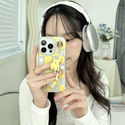 [TryCozy] 스윗베어 체인 패턴 카드투명하드케이스