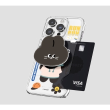 [TryCozy] 블랙래빗 에폭시톡 카드투명하드케이스