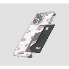 [TryCozy] 동물꽃 패턴 카드투명하드케이스