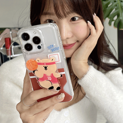 [TryCozy] 쿼카 운동회 아크릴 스마트톡 카드투명하드케이스