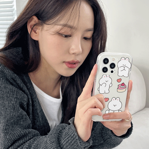 [TryCozy] 바니 푸드 카드투명하드케이스