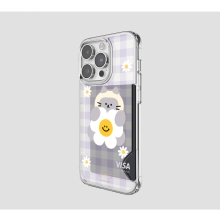 [TryCozy] 동물 데이지 체크 카드투명하드케이스