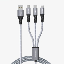 JETTSE 3in1 고속 메탈 패브릭 케이블(1.2m)