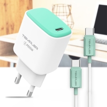 템플러 가정용 PD25W USB 1포트 (C타입 to C타입 케이블 포함)