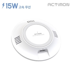 엑티몬 미니 원형 15W 고속 무선 충전 패드(MON-15W-QWCP5)