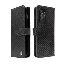 스퀘어 천연소가죽 폴드 다이어리 케이스