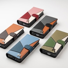 라피네 콤비 천연소가죽 폴드 케이스