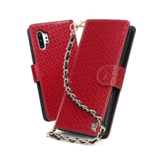 스퀘어 천연소가죽 지퍼 케이스