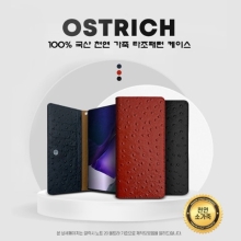 시리우스 오스트리치 패턴 천연가죽 케이스