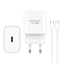 스마텍 PD25W GAN 초고속 가정용 충전기(C to C 케이블 포함)(STQC-N25G(CT))