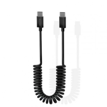 애니존 100W 초고속 충전 스프링 케이블(C to C 타입) 1.8M