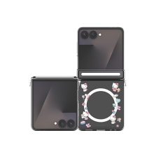 [Sanrio]산리오 캐릭터즈 쇼핑 Z플립시리즈 오토 힌지 마그네틱 클리어 하드케이스(맥세이프 호환)