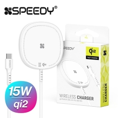 스피디 QI2 15W 맥세이프 고속 무선 충전기 1.5M(SPE-QWL15WM15R)