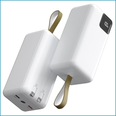 하이온 LED 2in1 케이블 일체형 20W/22.5W 고속 보조배터리 50000mAh