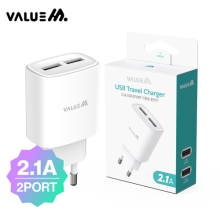 [밸류엠]가정용 2포트 2.1A 분리형 충전기(케이블 미포함)