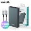 [밸류엠] 초고속 메탈 PD 100W PPS 보조배터리 20000mAh(CtoC 60W 0.5M 패브릭 케이블 포함)_다크그레이