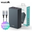 [밸류엠] 초고속 메탈 PD 100W PPS 보조배터리 40000mAh(CtoC 60W 0.5M 패브릭 케이블 포함)_다크그레이