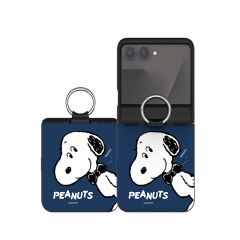 [PEANUTS]스누피 헬로 프렌즈 Z플립 오토 힌지 카드도어범퍼케이스