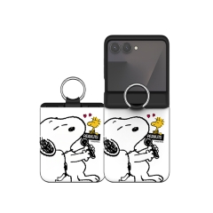 [PEANUTS]스누피 씽앤쏭 Z플립 오토 힌지 카드도어범퍼케이스