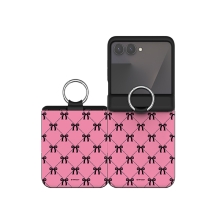 [TryCozy] 코지 리본 패턴 Z플립 오토 힌지 카드도어범퍼케이스