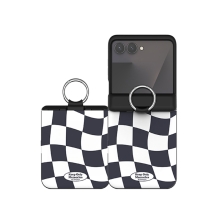 [TryCozy] 체커보드 Z플립 오토 힌지 카드도어범퍼케이스