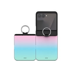 [TryCozy] 솔리드 그라데이션 Z플립 오토 힌지 카드도어범퍼케이스