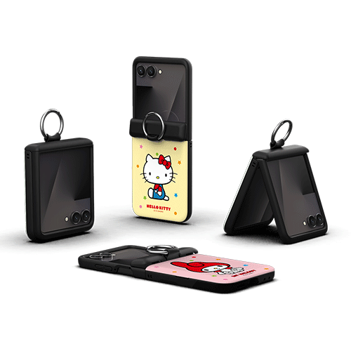 [Sanrio]산리오 캐릭터즈 위크앤드 Z플립 오토 힌지 카드도어범퍼케이스