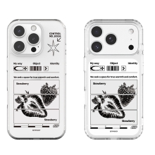 [TryCozy] 블랙 아트웍 클리어 에어쿠션 젤하드케이스