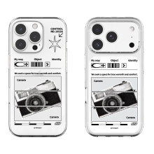 [TryCozy] 블랙 아트웍 투명젤리케이스