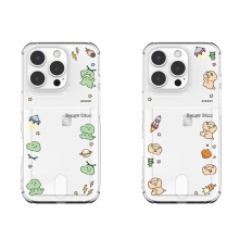 [TryCozy] 삐뚤빼뚤 공룡 우주 클리어 에어쿠션 카드젤리케이스