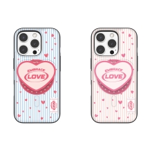 [TryCozy] 스몰 하트 패턴 마그네틱 카드도어범퍼케이스+아크릴 마그네틱 톡