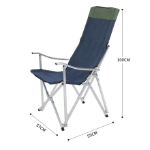 야외 접이식 의자 휴대용 알루미늄 합금 비치 의자 여행 낚시 캠핑 접이식 의자 점심 휴식 등받이 의자