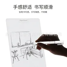 지울 수있는 마그네틱 화이트 보드 쓰기 보드 데스크탑 사무실 메시지 보드 학생 노트북 미적분 초안 스케치 필기 화이트 보드