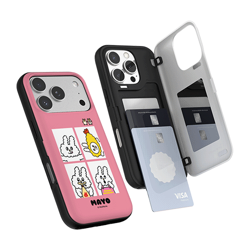 [BUNNIKONBINY]버니콘비니 포토컷 카드도어범퍼케이스