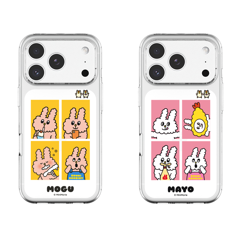 [BUNNIKONBINY]버니콘비니 포토컷 투명젤리케이스