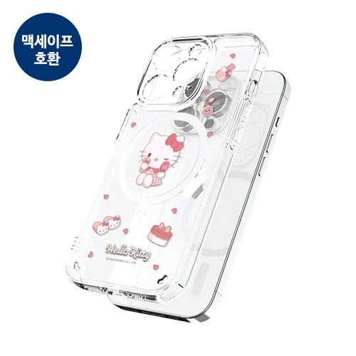 [Sanrio]산리오 캐릭터즈 룸투어 클리어 렌즈가드 마그네틱 케이스(맥세이프 호환)