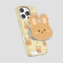 [TryCozy] 퍼지베어 리본 언더 카드 하드케이스+아크릴 스마트톡