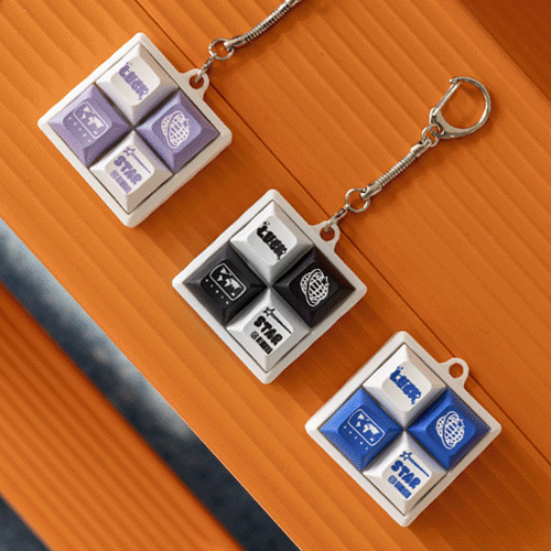 [TryCozy] 그루비 키 네모 키캡 키링 단품