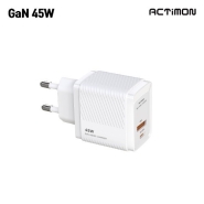 엑티몬 가정용 GaN PD45W 2포트(C+USB)충전기(케이블미포함)(M-PD45W-CU-T2)